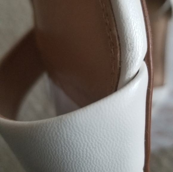 WHITE Heeled Strap Sandal - Picture 6 of 6